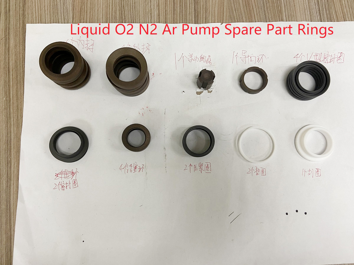 3-liquid O2 N2 Ar Pump Spare Part Rings