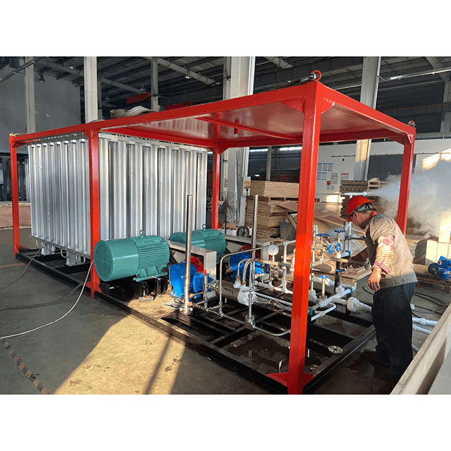 High-Pressure 35Mpa Liquid Nitrogen Gas Pump Vaporizer Skid for Efficient Oil Pipeline Testing