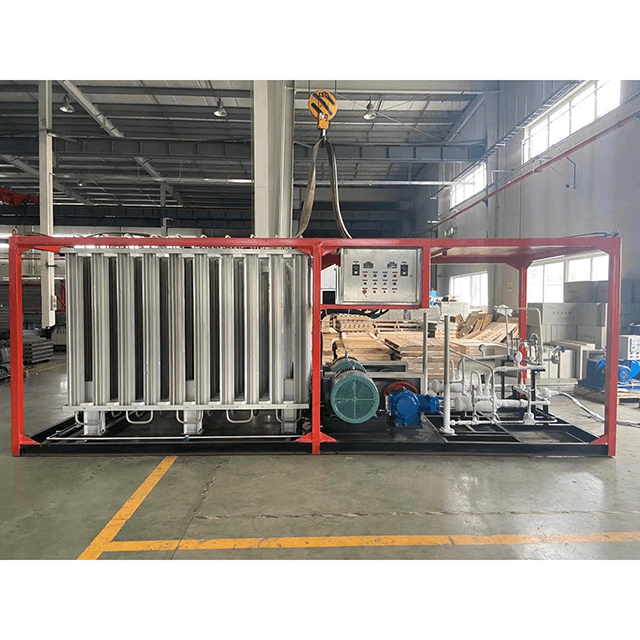 Liquid Nitrogen Gas Cylinder Pump Filling Skid For Oil Pipeline Testing